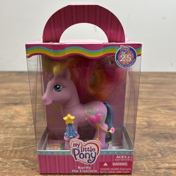Hasbro Other - Hasbro My Little Pony Rarity the Unicorn 25th Birthday Celebration G3 2007 New